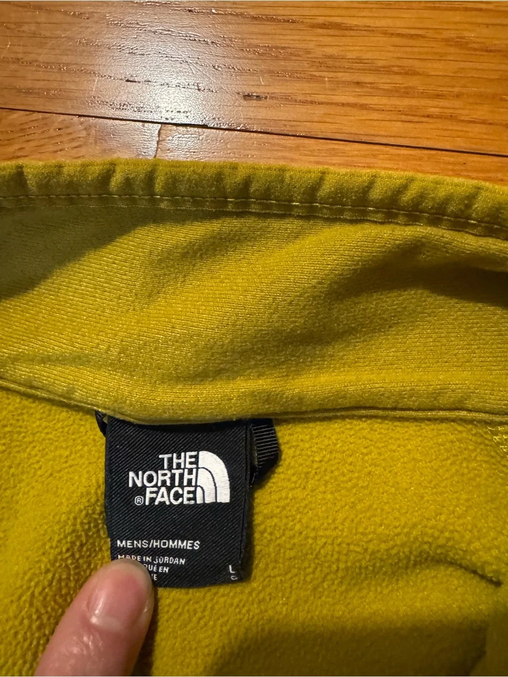 The North Face Wo/Men's Mustard Green Half-Zip Fleece Pullover
